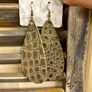 Handmade Alligator Earrings